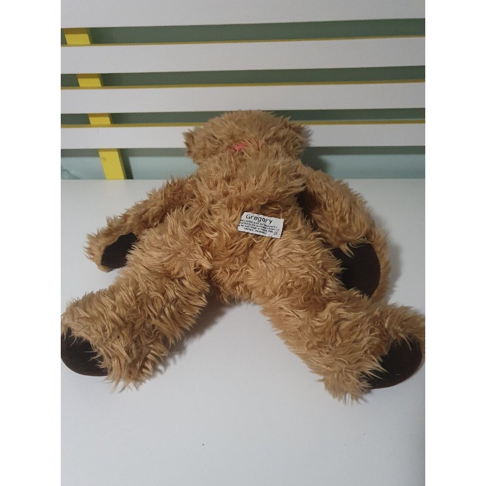 GREGORY TEDDY BEAR RUSS RED BOW 40CM - Picture 3 of 3